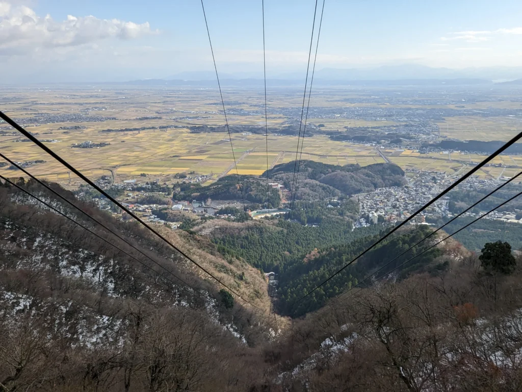 ロープウェイからの景色