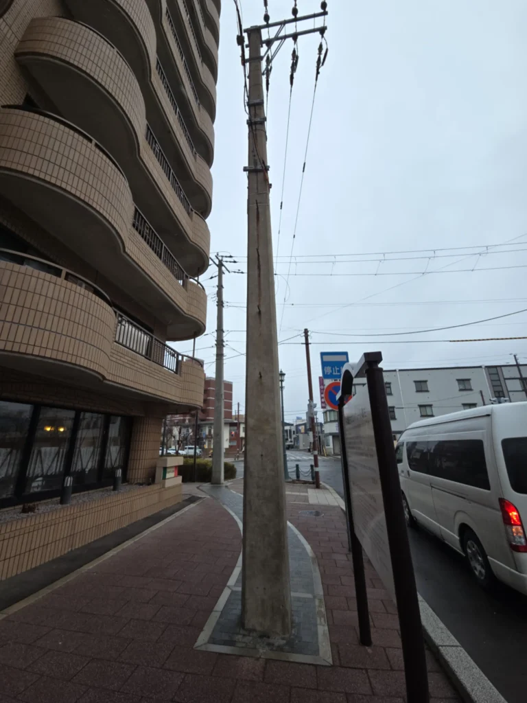 日本最古のコンクリート電柱